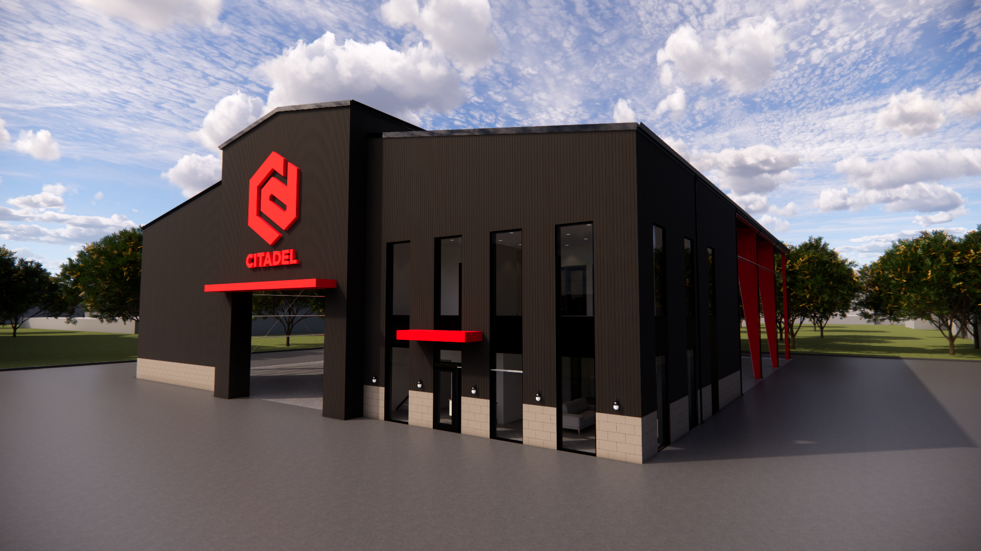 Office design render